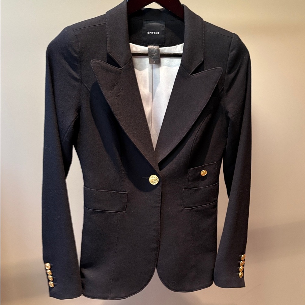 Timeless Smythe Duchess Blazer.  Black, Size 2.